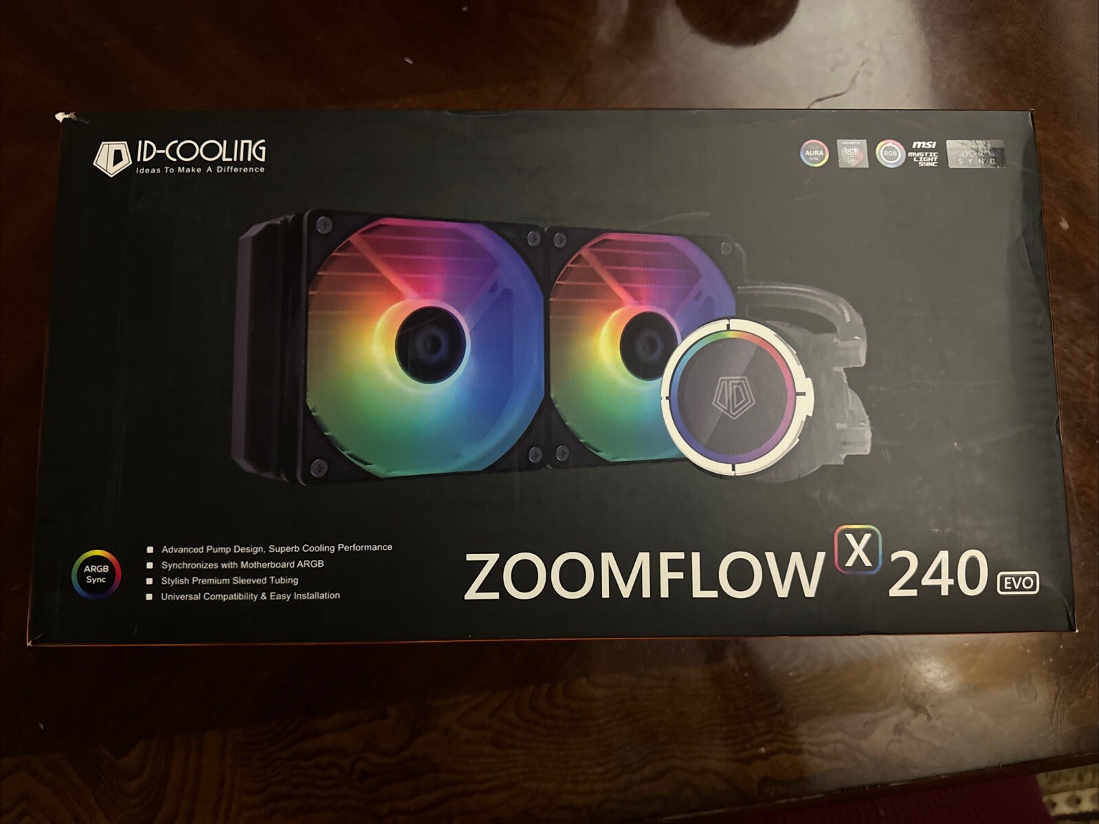 ID-COOLING ZOOMFLOW X240 EVO Black - New (Open Box)