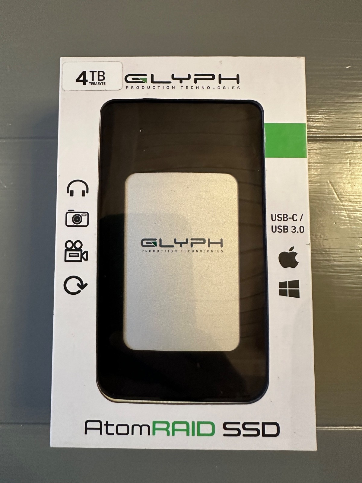 Glyph Atom RAID 4TB External SSD USB-C Excellent Condition w/ Box
