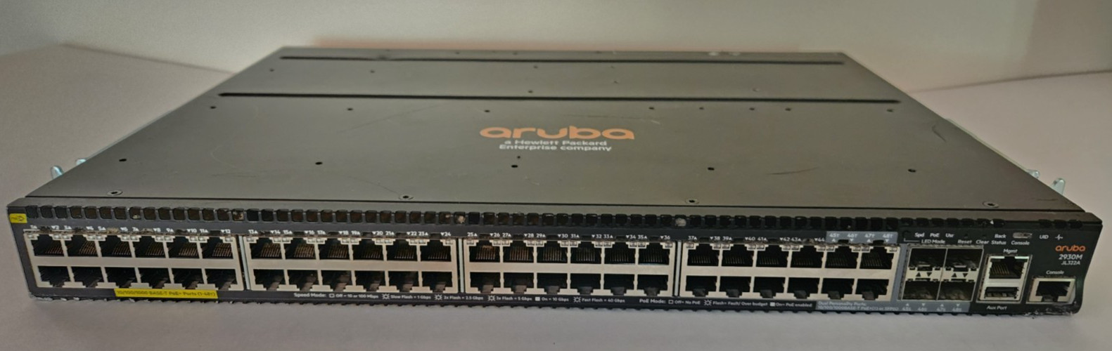 HPE Aruba JL322A 2930M 48G PoE+ Switch 1-Slot w/ Dual Power Supplies - 3