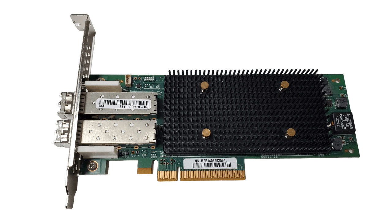 NetApp QLE2672 111-00910+B0 Dual Port 16Gb HBA w/ SFPs Full Height Bracket
