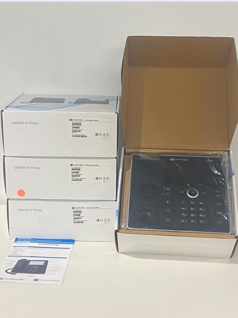 AudioCodes TEAMS-C450HD-BW.   Lot of 4 Amazing Deal