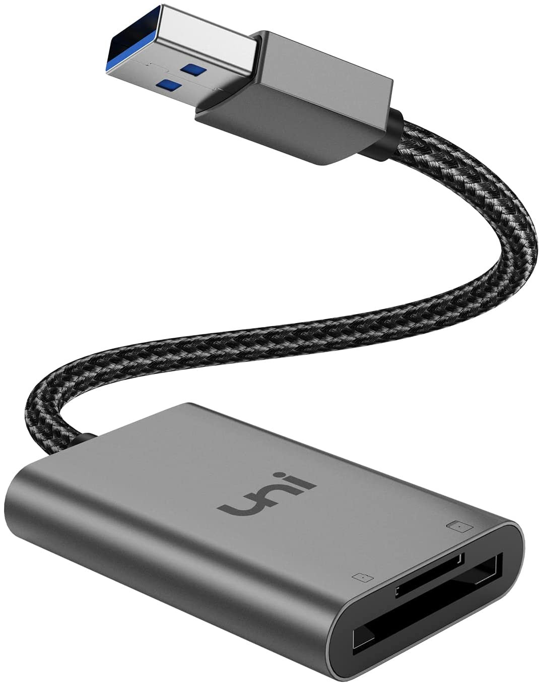SD Card Reader, High-Speed USB 3.0 to Micro SD Card Adapter, Aluminum Computer M