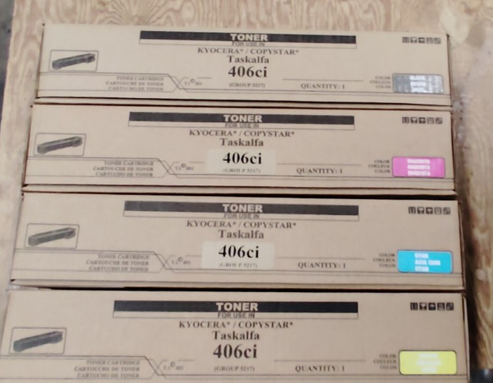 Kyocera TK-5217 Complete Set of 4 Colors CMYK Compatible For TASKalfa 406ci