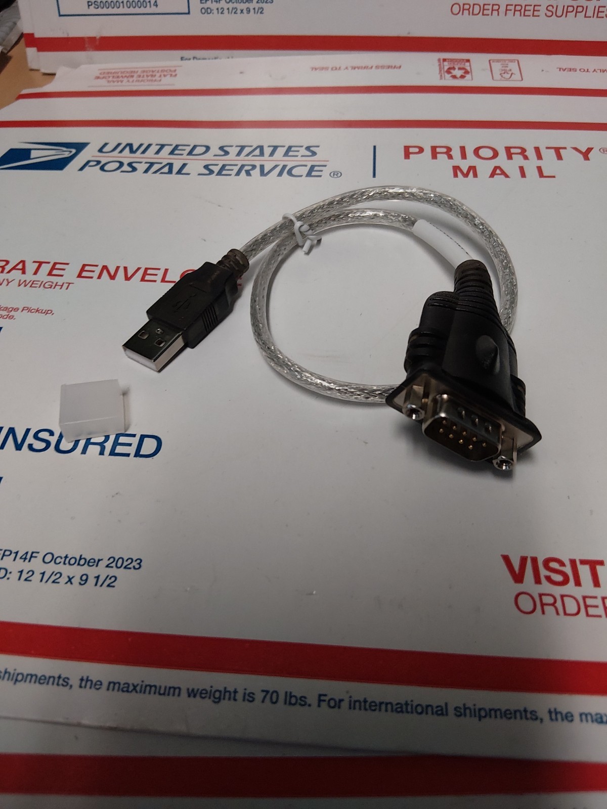 Manhattan 18 in. USB to Serial Adapter Cable with Gold Plated Contacts | 205146