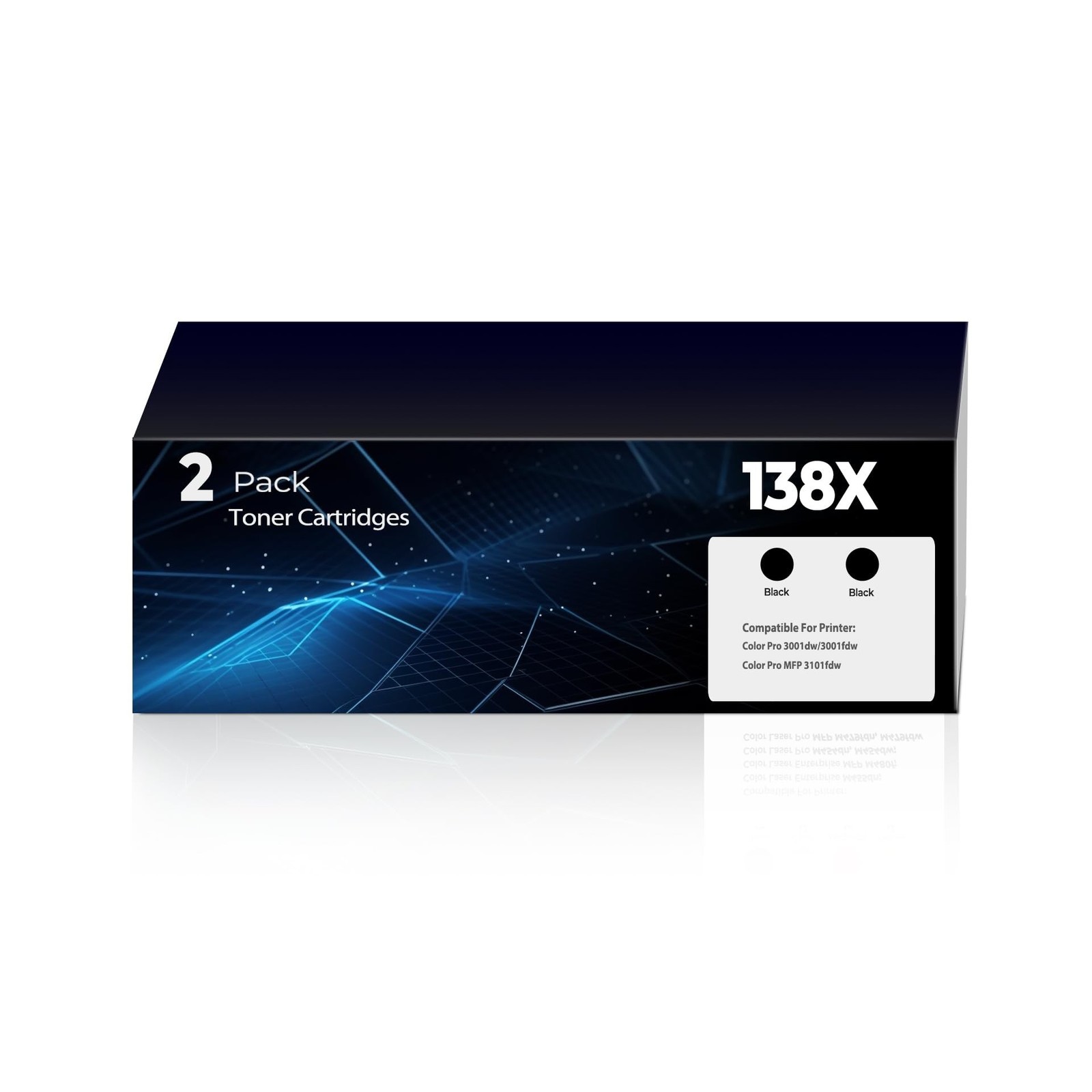 138X Black Toner Cartridge Pro 3101fdw 3101sdw 3001dw Toner,Compatible for HP...