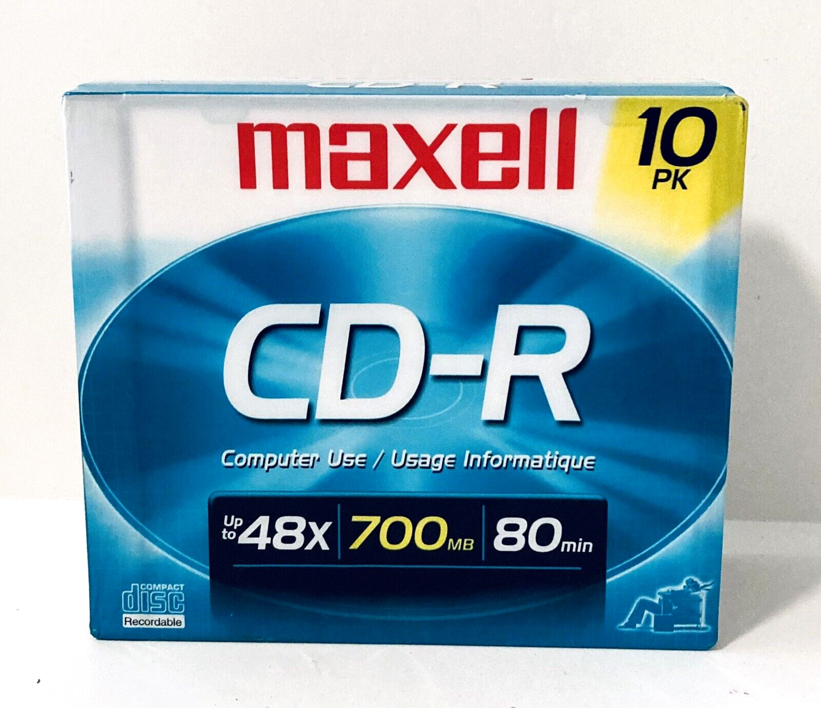 Maxell CD-R - 10 Pack - Up to 48x - 700MB - 80 min. - #648210 - Computer Use
