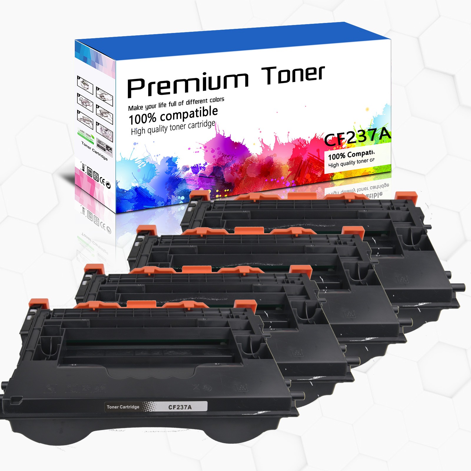 4PK High Yield Toner Cartridge For HP Enterprise M608 M607n M607 M608 M609 M609x