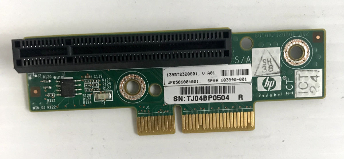 HP 603890-001 Proliant Dl165 G7 PCI-E x8 Riser Card