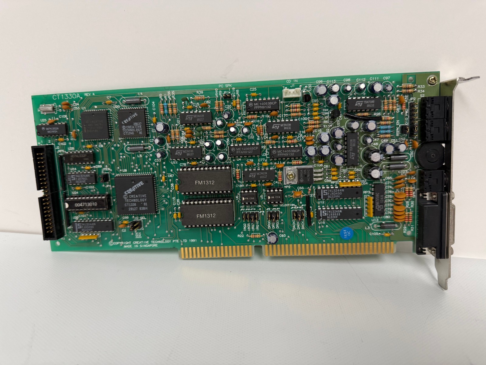 CREATIVE TECHNOLOGY CT1330A SOUND BLASTER PRO ISA 16 BIT SOUND CARD