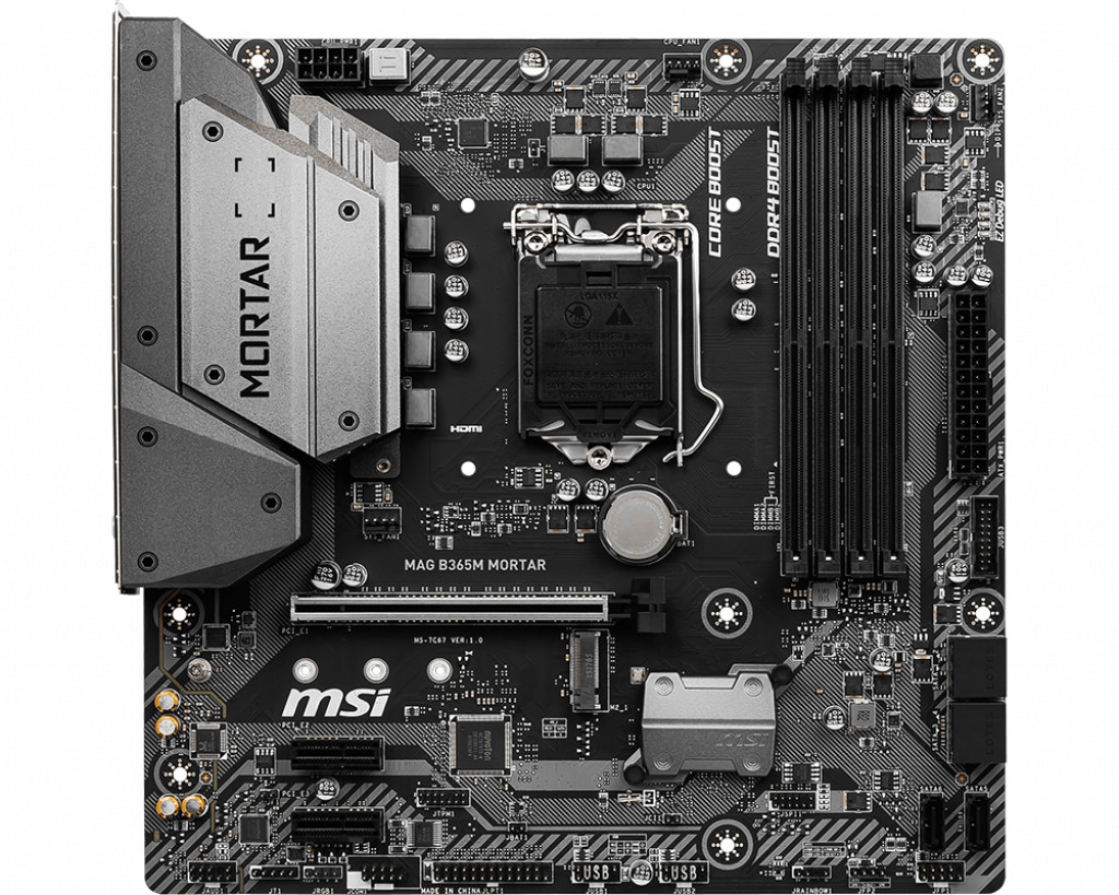 For MSI MAG B365M MORTAR motherboard LGA1151 DDR4 64G DP+HDMI+DVI M-ATX Tested