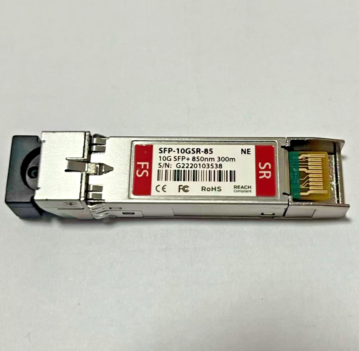 FS SFP-10GSR-85 SFP+ 10GBASE-SR 850nm 300m MMF LC Transceiver DDM Non-Encrypted 