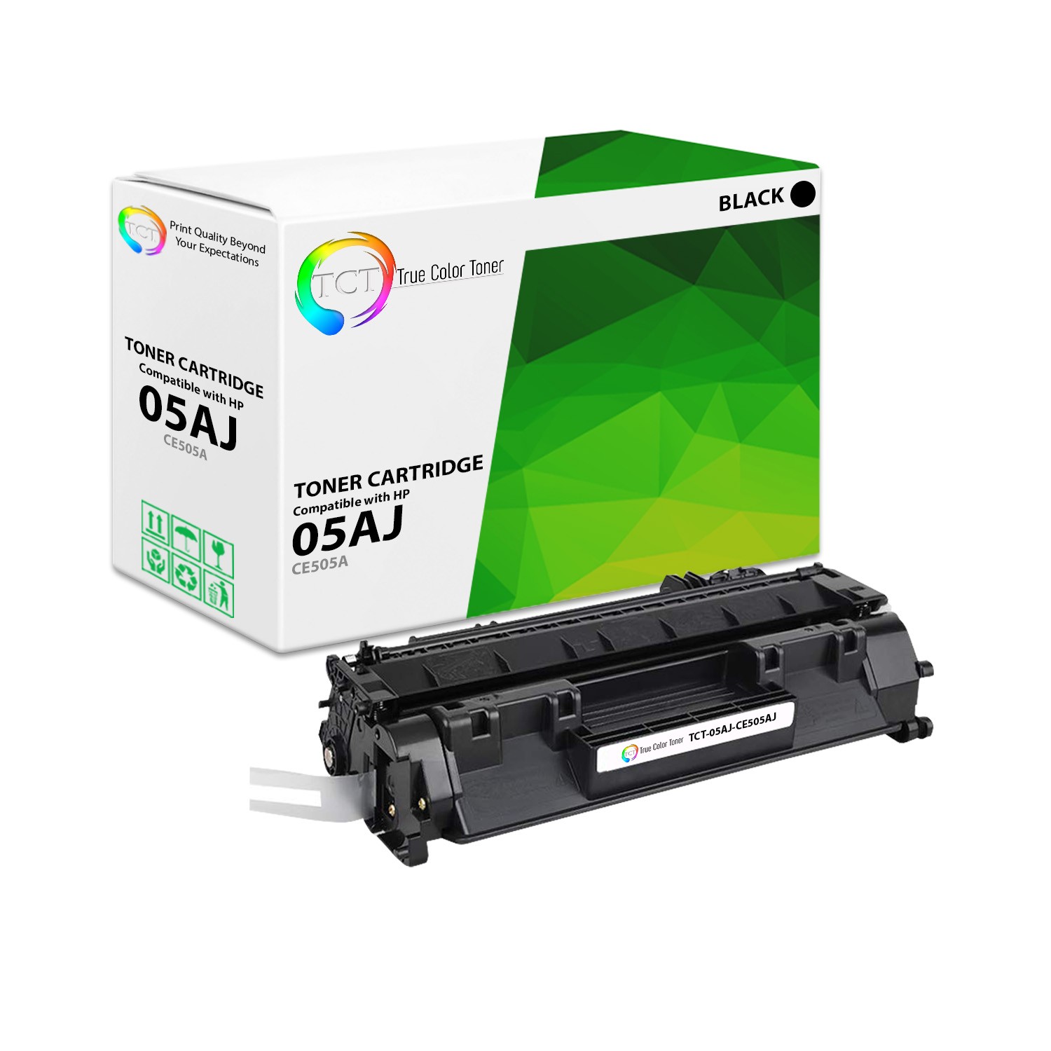 TCT Premium 05AJ CE505AJ Black Jumbo for HP P2035 P2035DN Compatible Toner