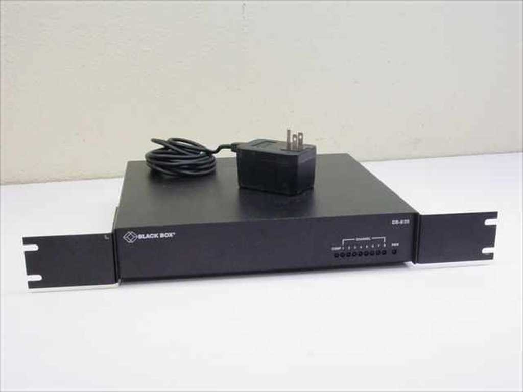 Black Box TL158A-R53 DB-8/25 8-Channel RS-232 Data Broadcast Hub Rackmount