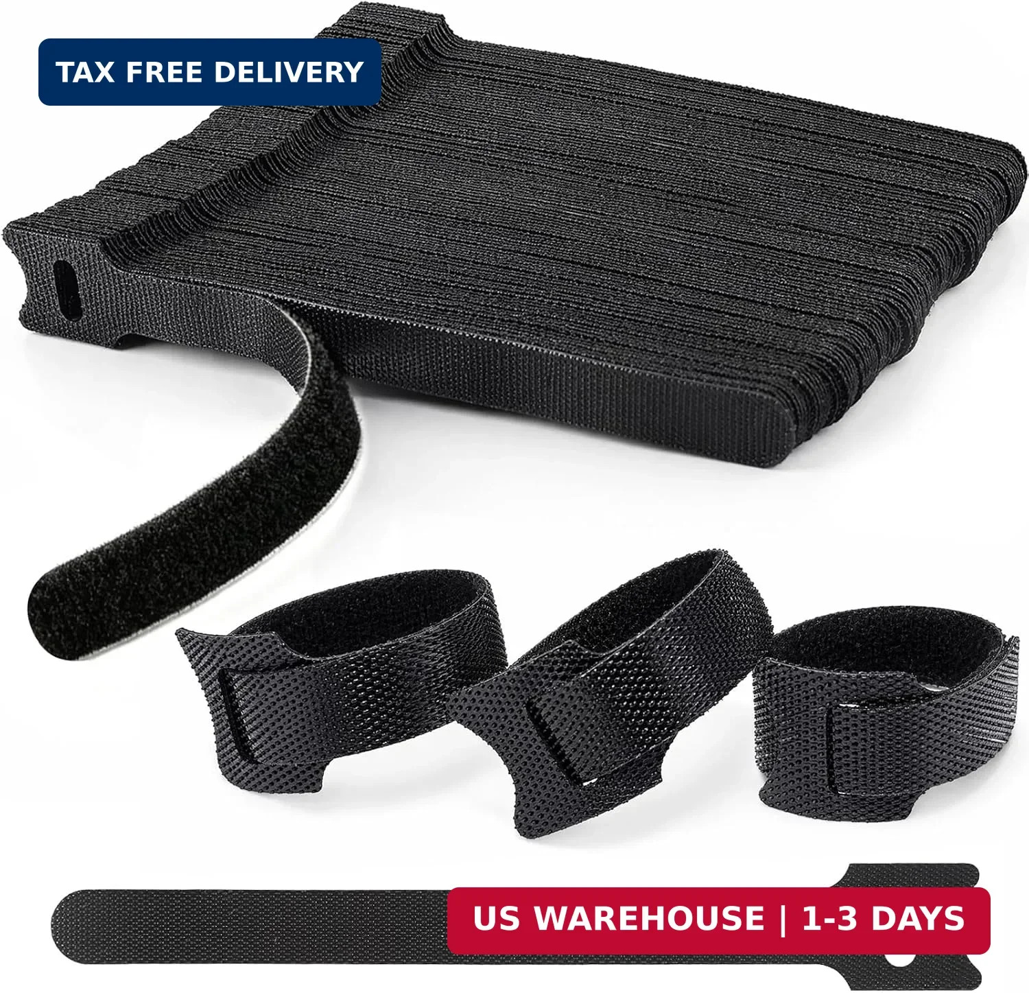 70 PCS 6 inch Cable Ties Reusable Cable Management Adjustable Cable Organizer, C