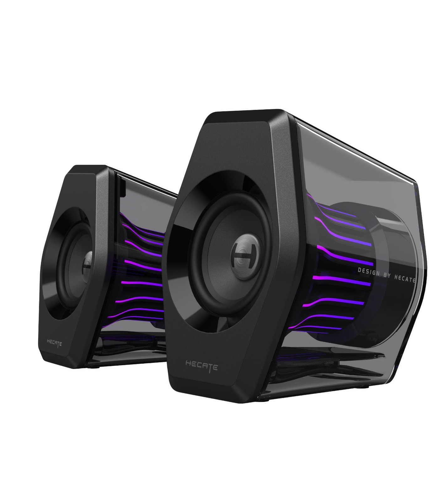 Edifier G2000 Pro 2.0 RGB Gaming Speakers with 64W Peak Power, Virtual Black