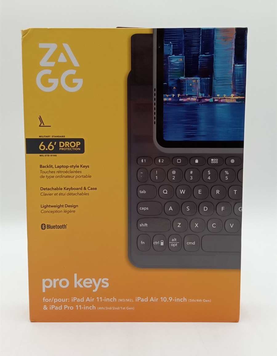 ZAGG Pro Keys Wireless Keyboard with Detachable Case for Apple iPad