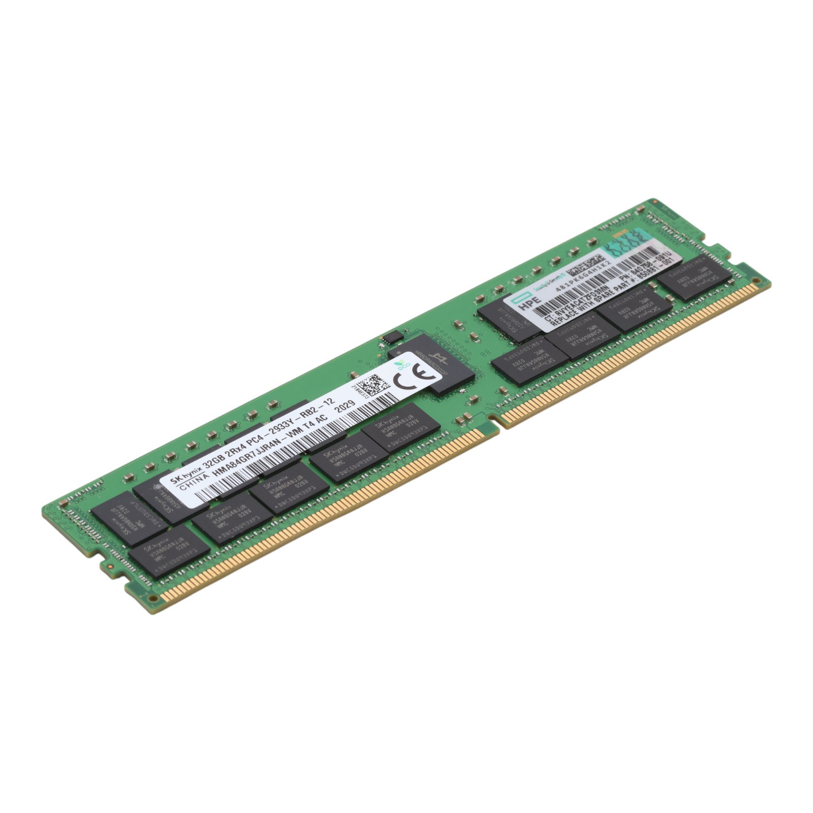 SKHynix 32GB 2Rx4 PC4-2933Y DDR4 ECC RDIMM HMA84GR7JJR4N-WM 840758-091U RAM