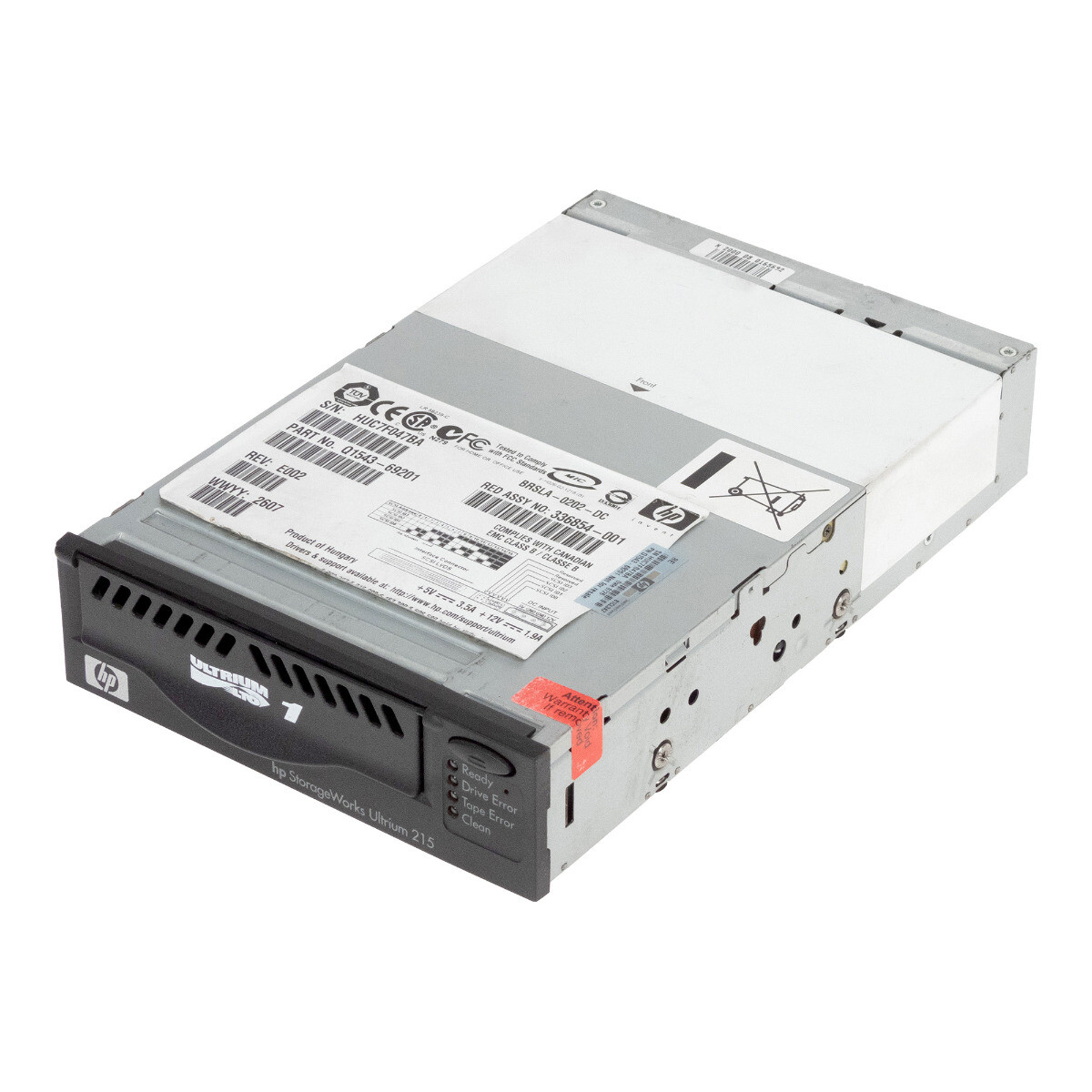 STREAMER HP Q1543-69201 336854-001 ULTRIUM 215 LTO-1 SCSI 5.25'' HH