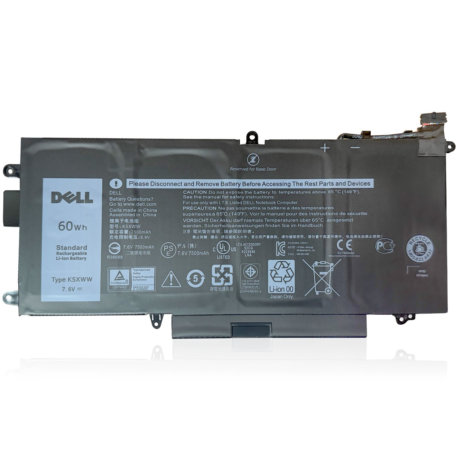 NEW Genuine DELL K5XWW Battery Latitude 5289 2-In-1 E5289 2-In-1 7389 2-in-1
