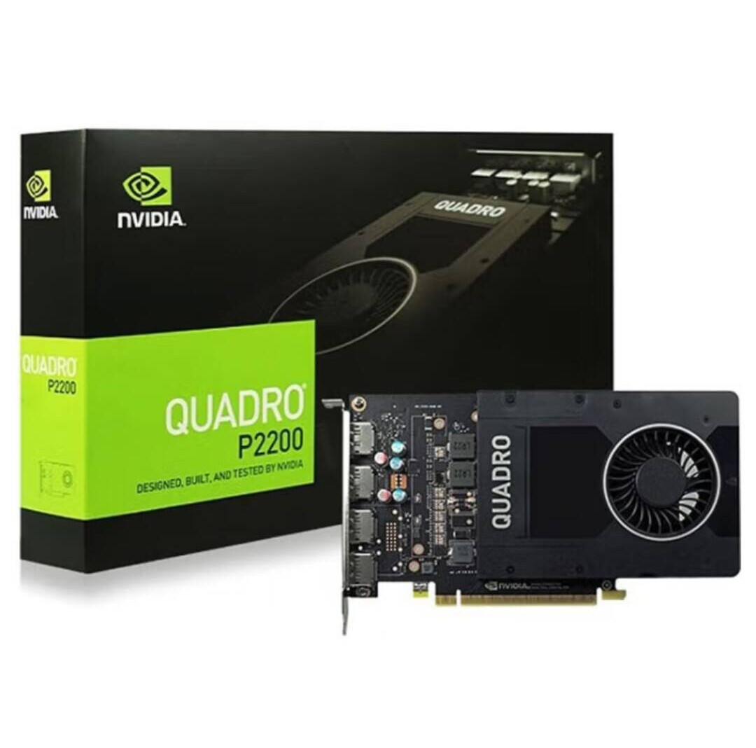 New Nvidia QUADRO P2200 5GB GDDR5x PCIE graphic card CUDA Cores DisplayPort