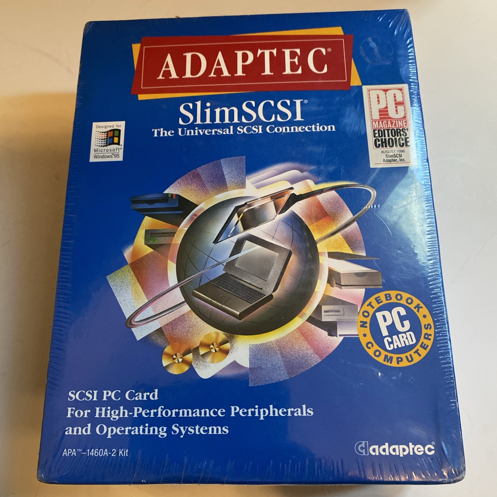 Adaptec SlimSCSI APA-1460A PCMCIA PC Card SCSI Adapter BRAND NEW STILL SEALED