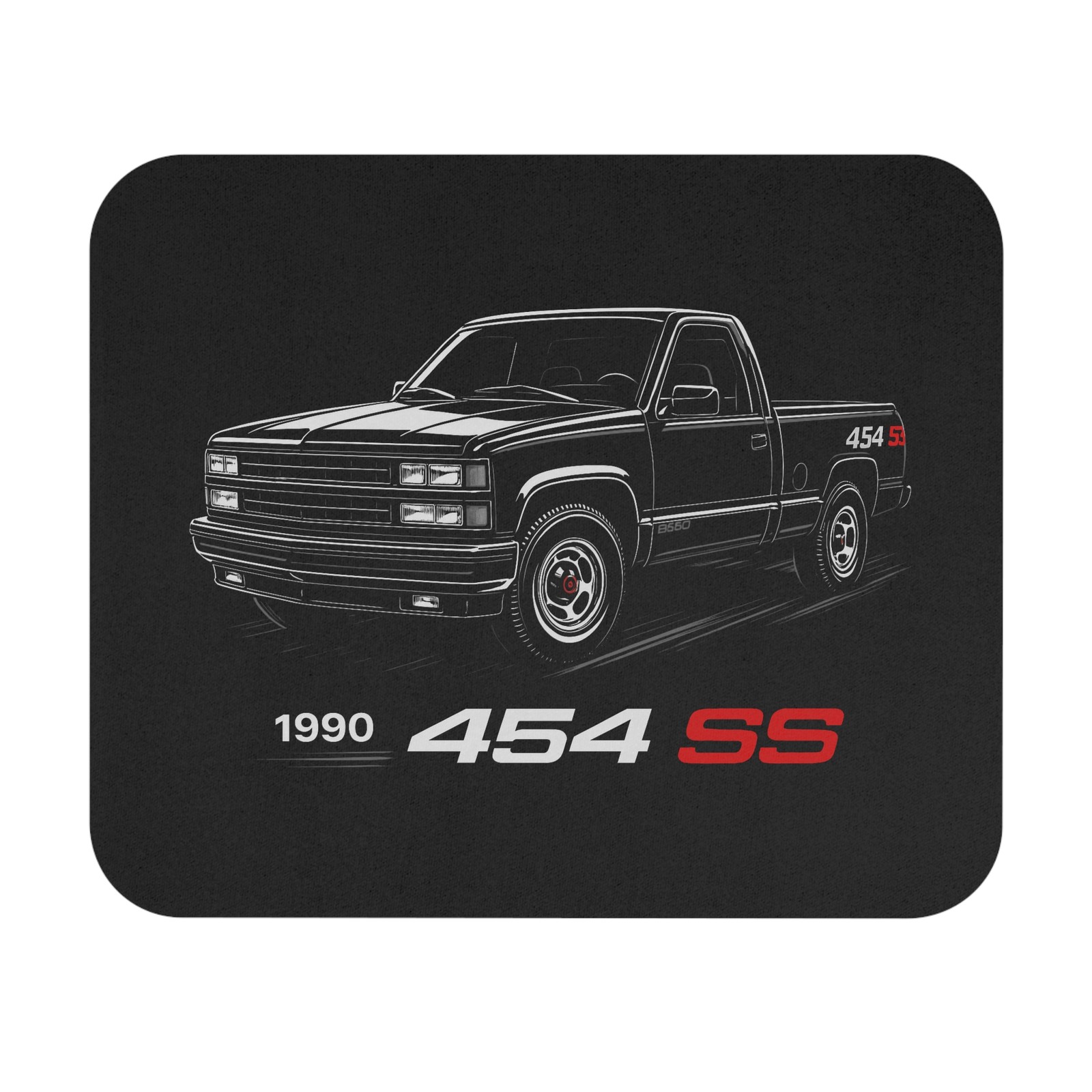 1990 Chevy 454 SS Truck Mouse Pad Classic Muscle Pickup Retro Desk Mat Gift