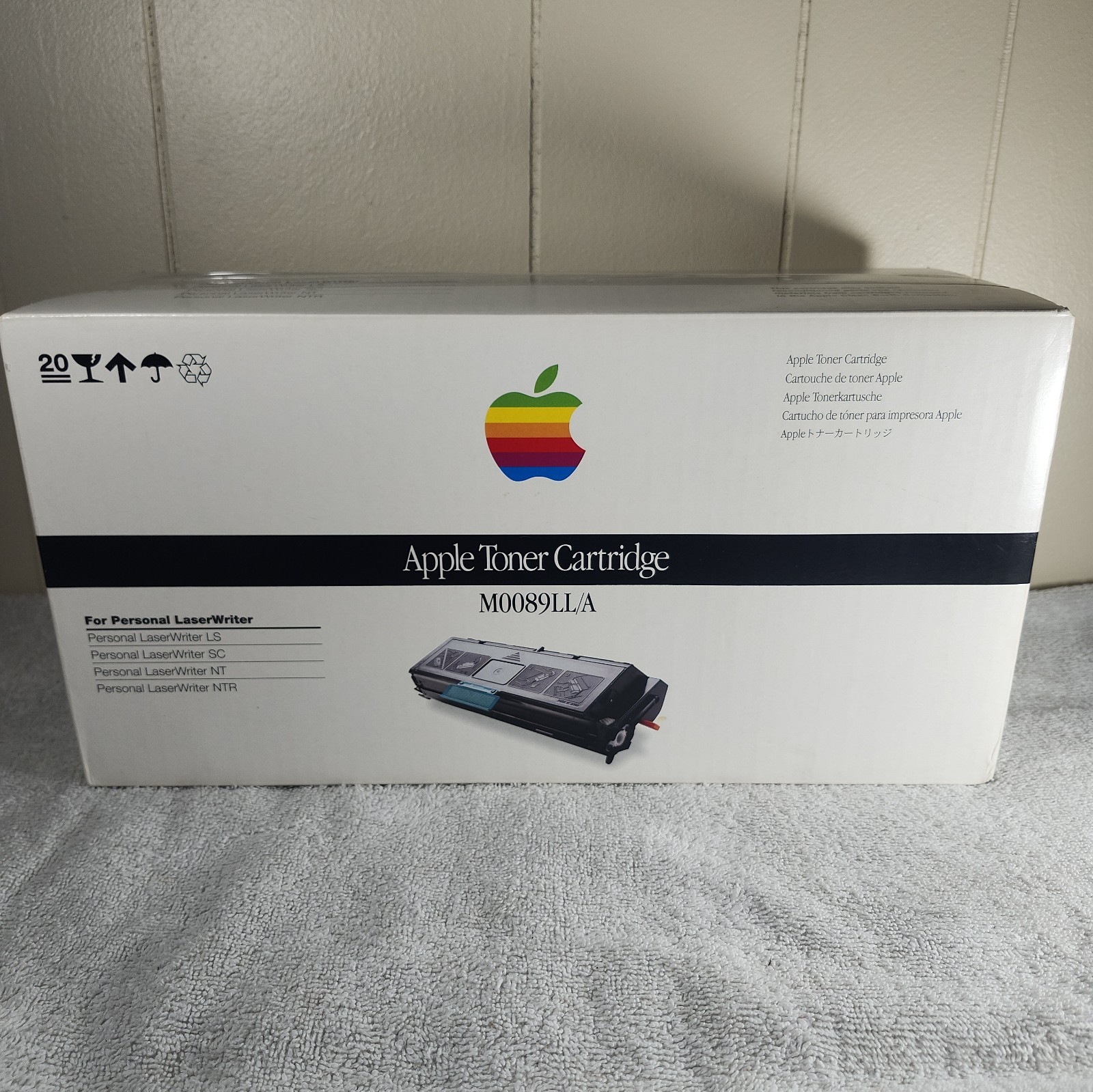 Apple LaserWriter Toner Cartridge OEM New Sealed Old Stock Rainbow Logo