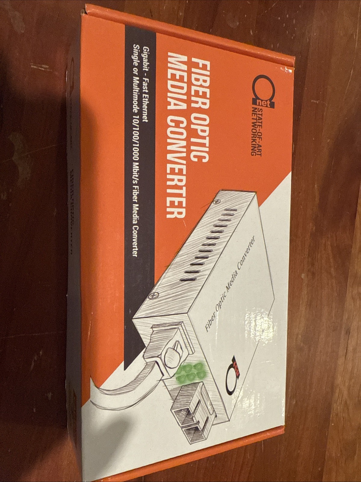 ADnet 10 Gigabit Fiber to 10G Copper UTP Ethernet  Media Converter Open Box
