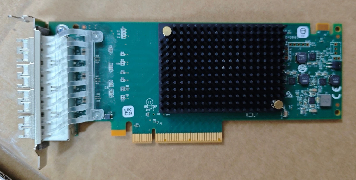 Emulex LPe31004-M6 4-Port 16Gb Fibre Channel HBA Adapter PCIe Gen6