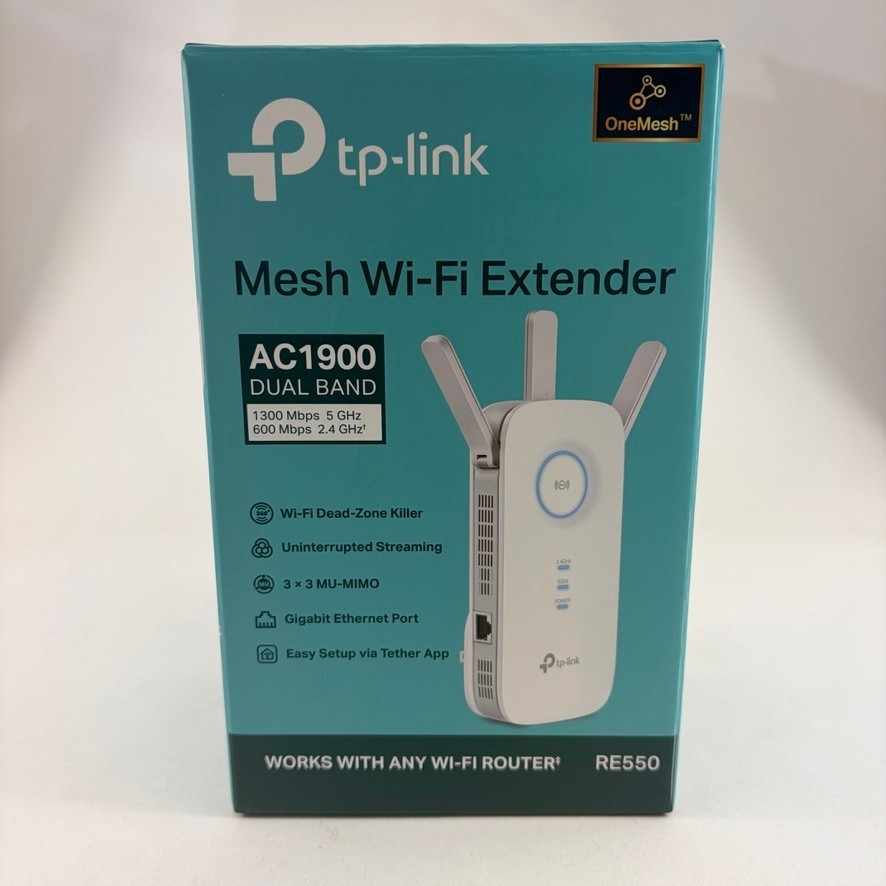 TP-Link AC1900 WiFi Range Extender RE550 Dual-Band Wireless Repeater Amplifier