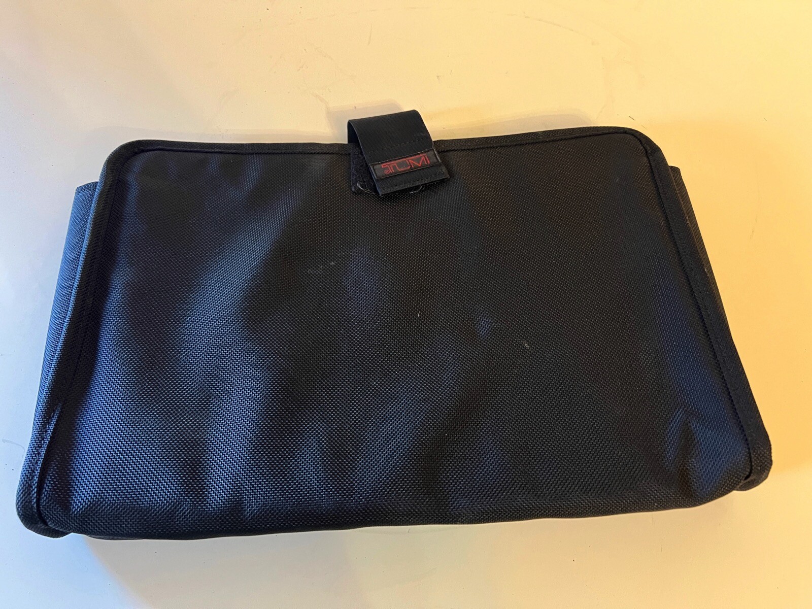 TUMI Alpha Black Ballistic Nylon Padded Laptop Sleeve Compartment Travel Storage