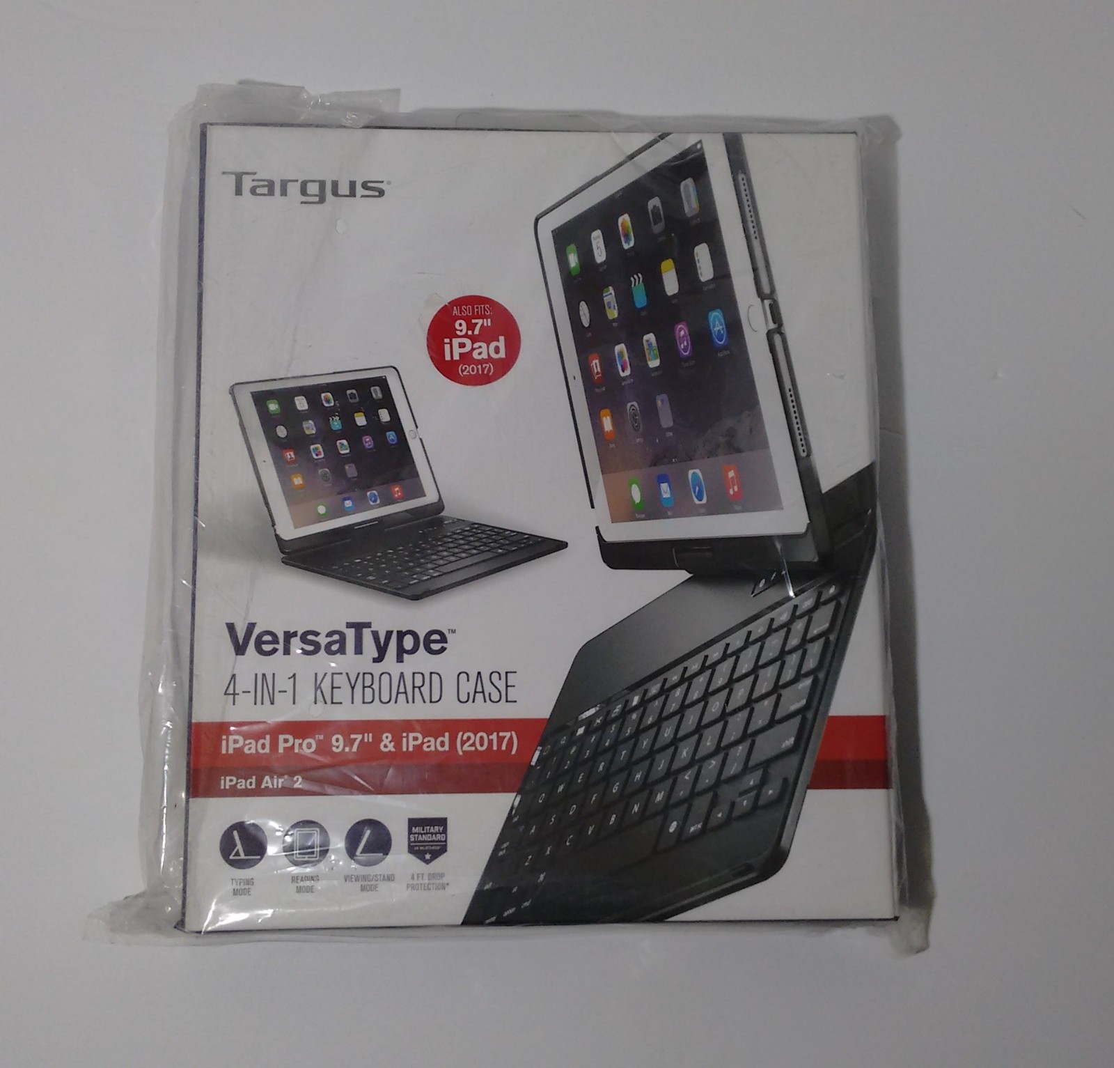 Targus THZ700US Versatype 4-in-1 Bluetooth IPad Keyboard Folio Case - w/USB Cord