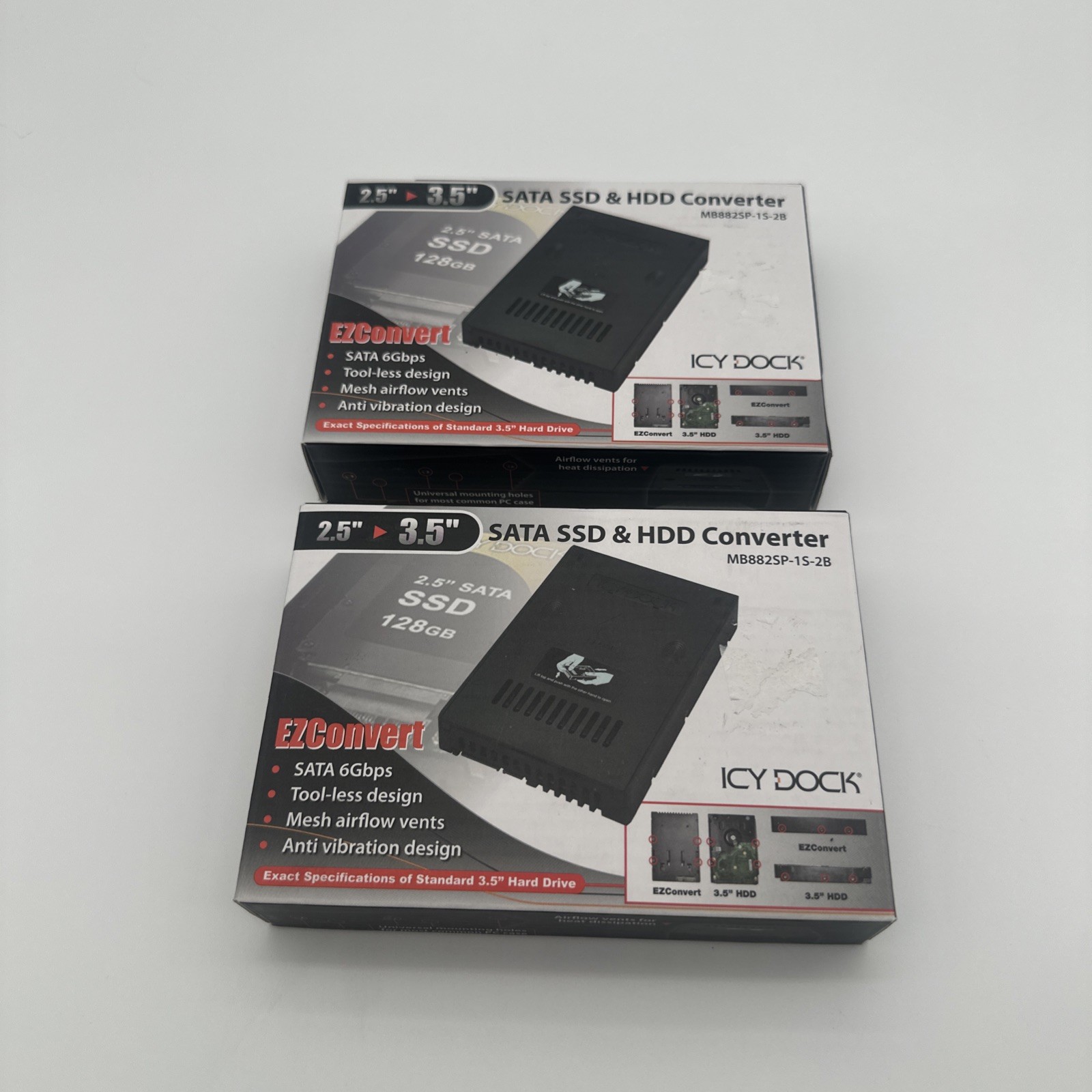 Icy Dock MB882SP-1S-2B SSD & SATA HDD Converter - Lot of 2