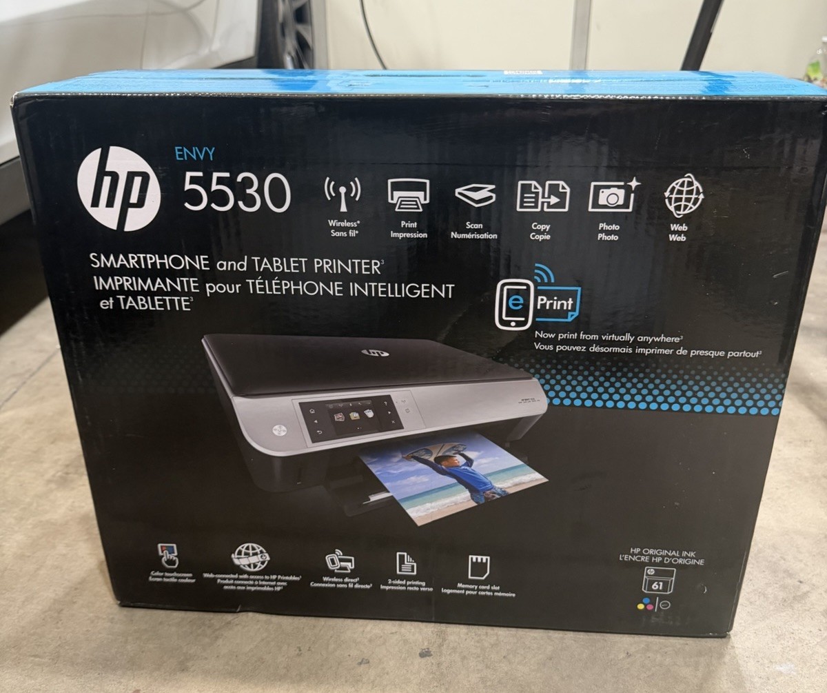 HP Envy 5530 Wireless All-in-One Photo Inkjet Printer Brand New Sealed