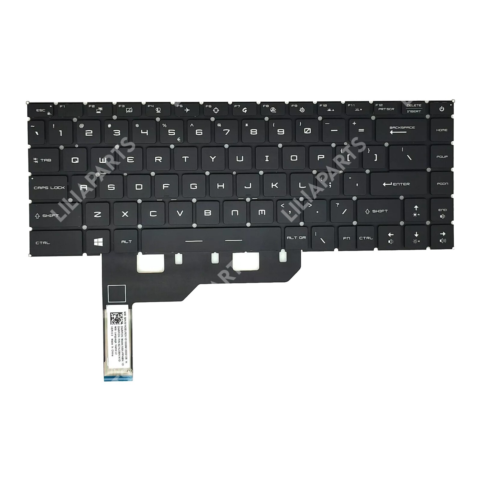 MSI GS66 Stealth GE66 Raider GP66 Replacement Backlit Keyboard Black