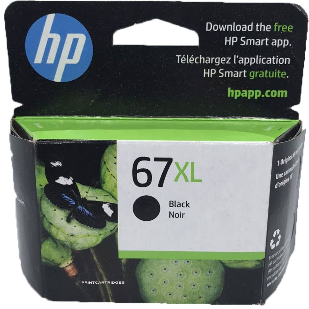 Genuine - HP 67XL Black Ink Cartridge - 3YM57AN for HP Printers