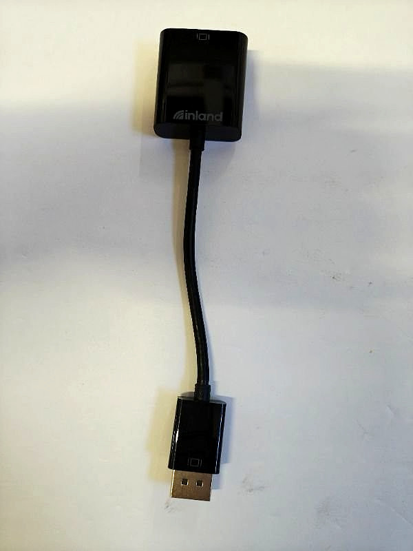 Inland DisplayPort to VGA Display Adapter Full HD 1080p (R10/B2)