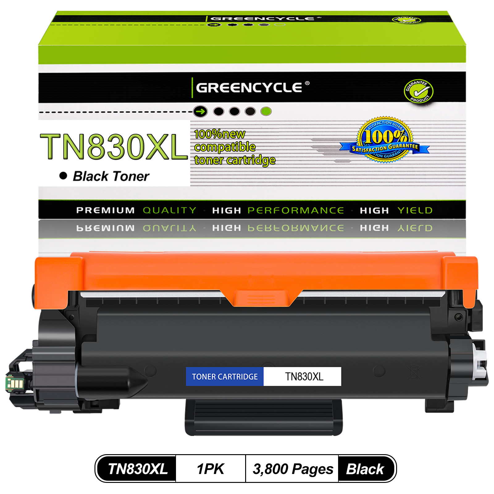 1-4PK TN830XL Toner Cartridge Fit for Brother HL-L2400D MFC-L2820DW DCP-L2647DW