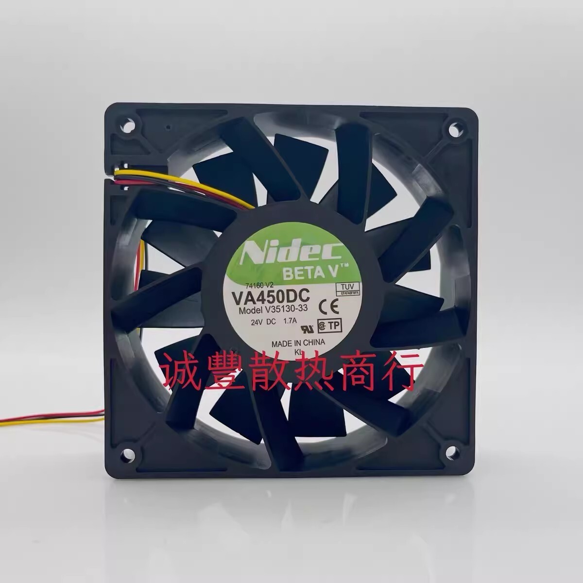 Nidec VA450DC V35130-33 DC24V 1.7A 3-Wire Cooling Fan