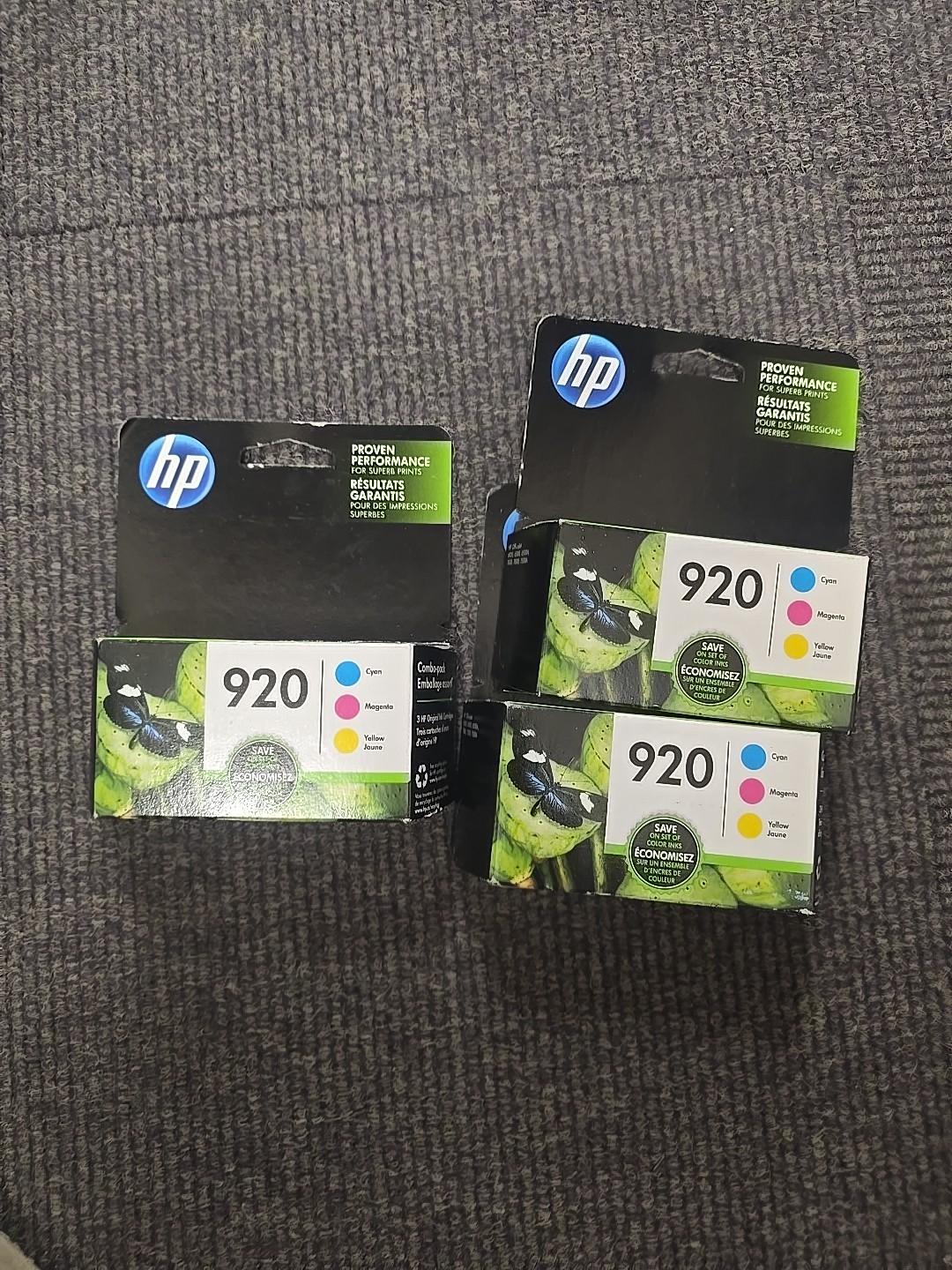 HP 920 Tri-Color Ink Cartridges Genuine OEM 