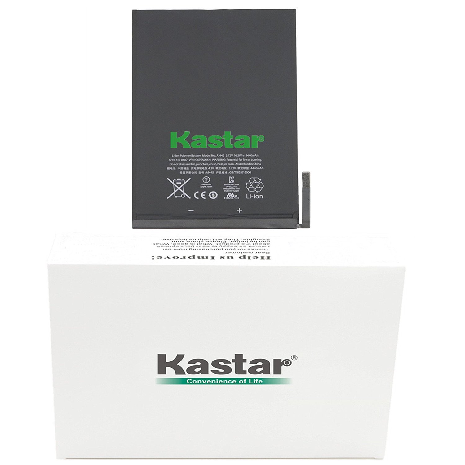 Kastar internal Battery for Apple iPad Mini 1 - 1st Generation Open box