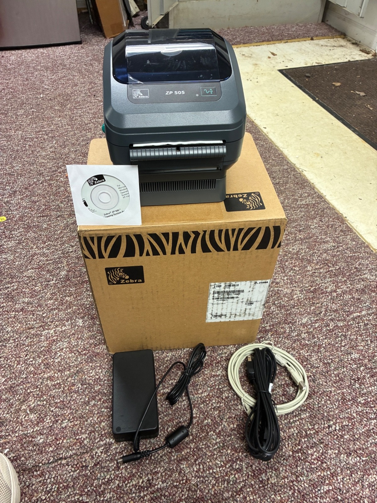 Zebra Thermal Label Printer ZP 505 Open Box