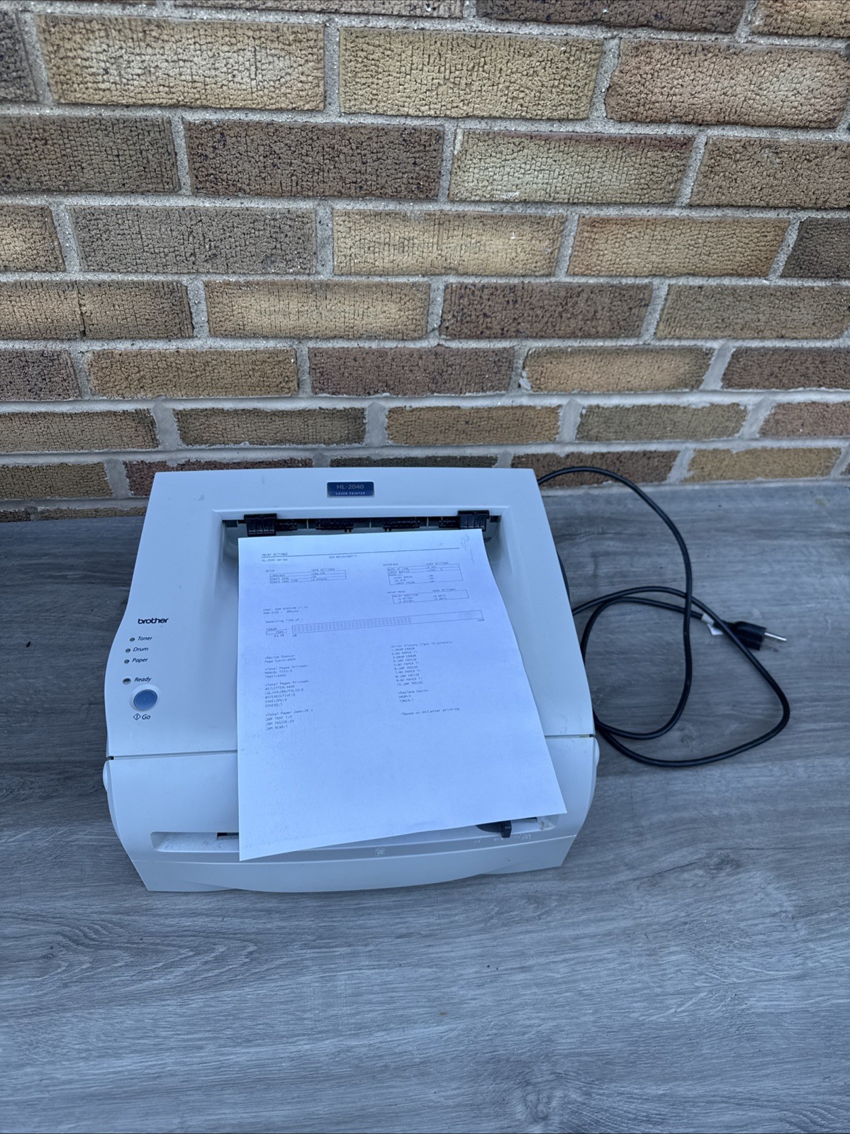 Brother HL-2040 Standard Laser Printer 4400 Page Count Only