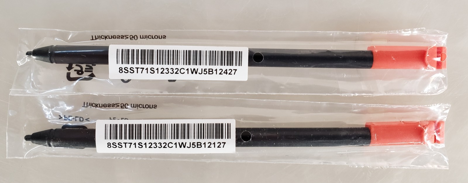 Pair of Lenovo Garaged USI Pen CG03 for Chromebook 300e/500e Gen 3 NEW *OB*