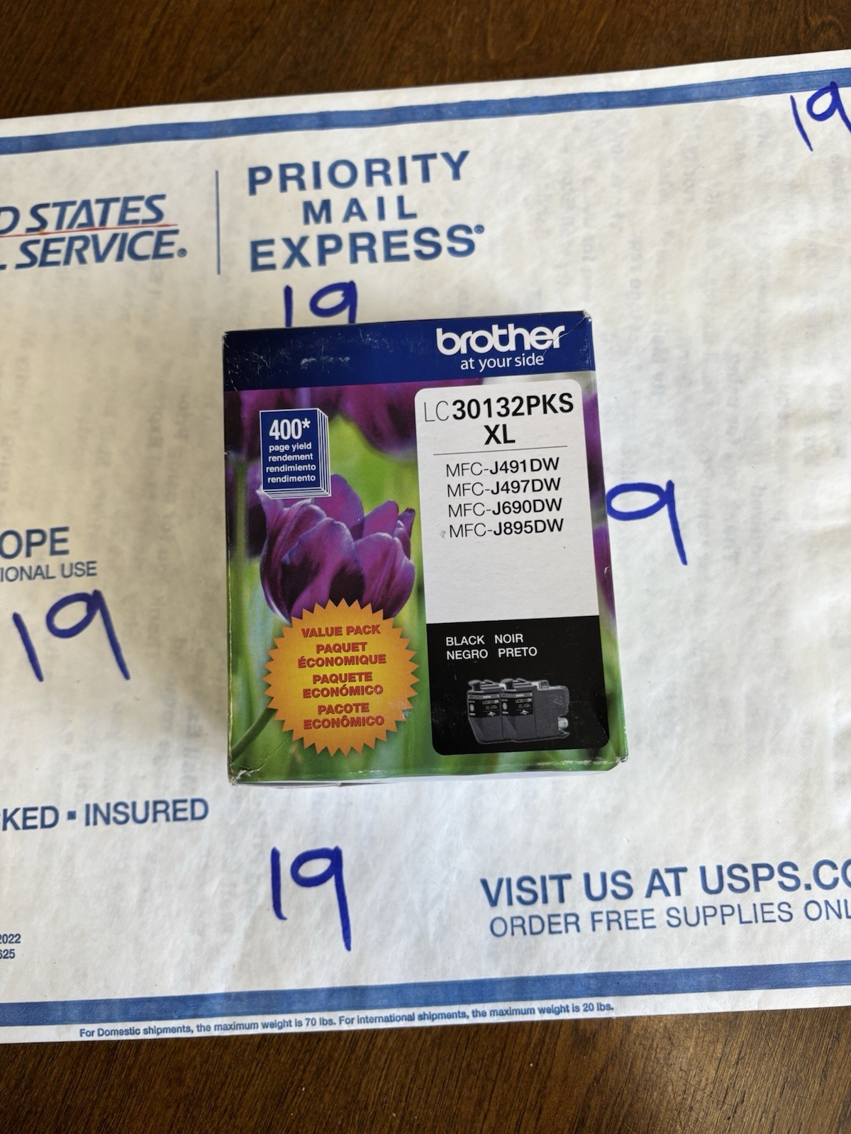 Brother LC30132PKS XL 2-PK Black High-Yield Ink Cartridge Exp. 10/2028
