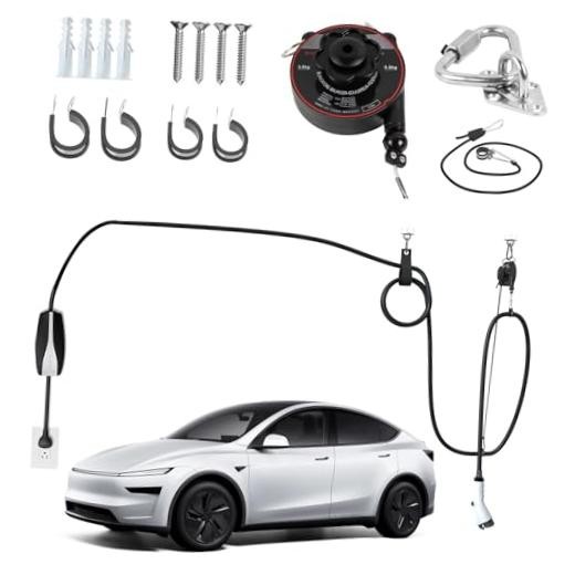 Flexible charging Universal EV Overhead Retractable Cable Management System