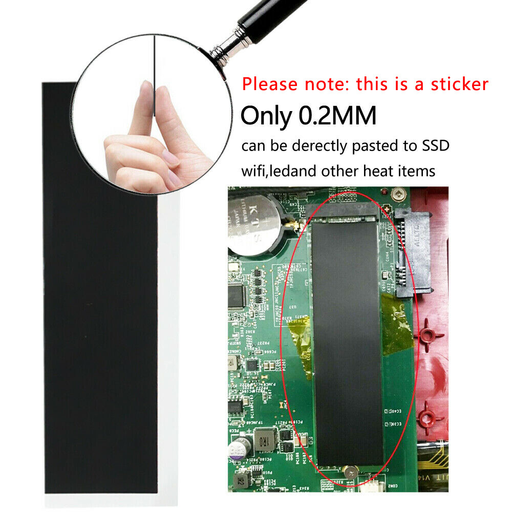 M.2 M2 NVME 970EVO P760P 970pro US SSD ultra-thin graphene cooler film heatsink