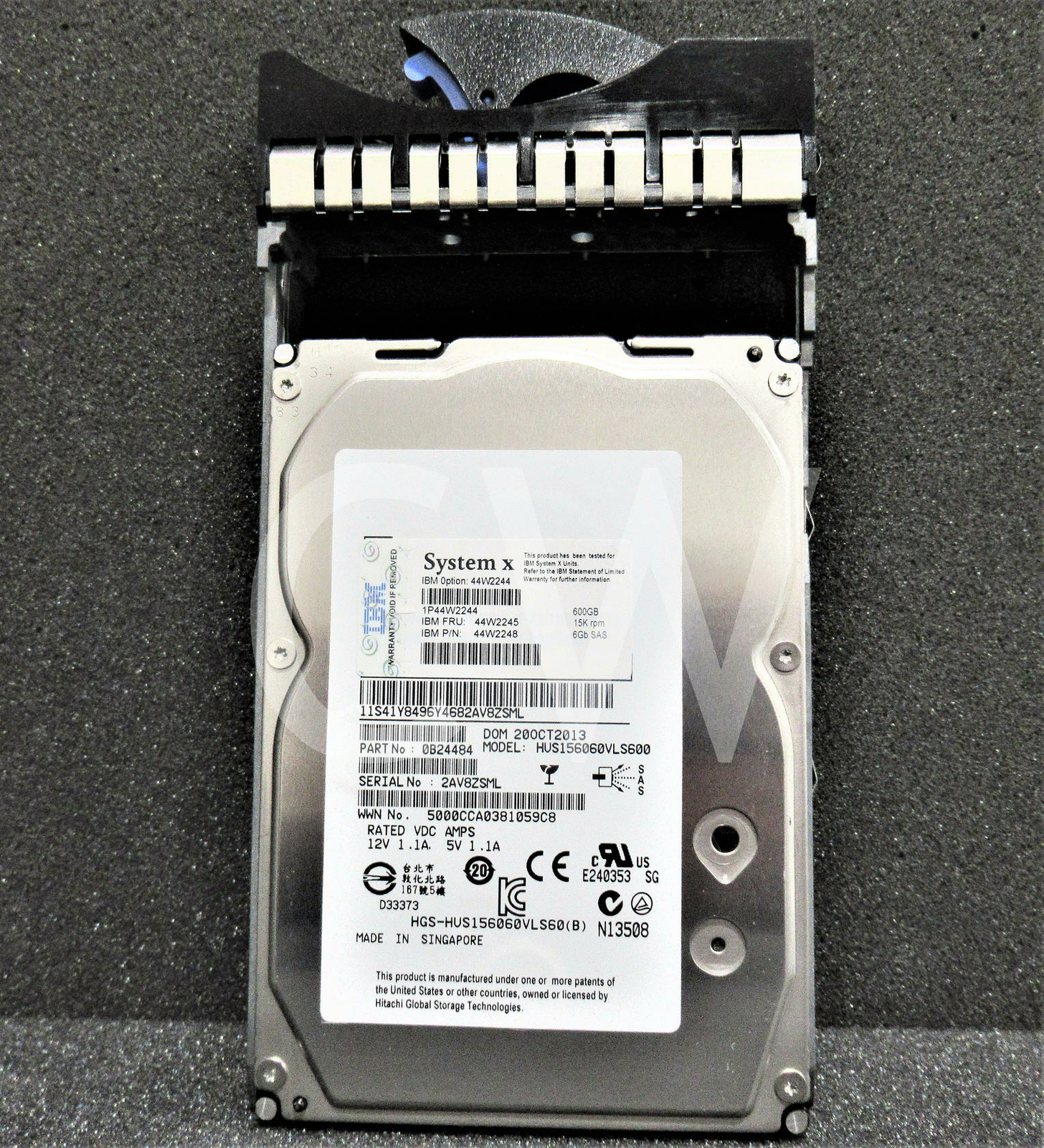 IBM 44W2244 44W2245 44W2248 600GB 15000RPM 6Gbps 3.5" SAS Hard Drive