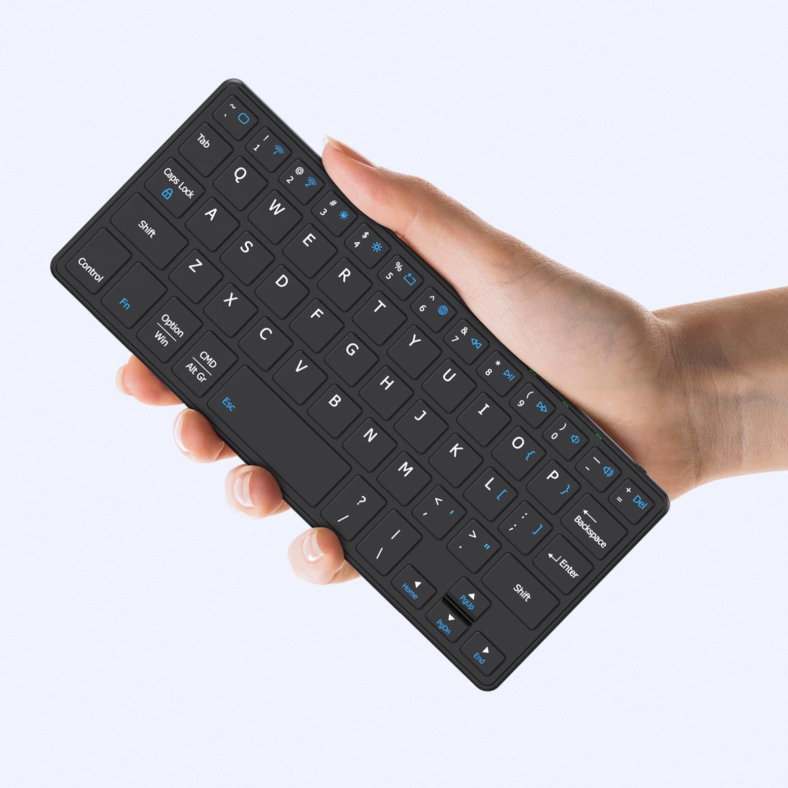 Universal Wireless Keyboards Ultra Light Portable Mini Keyboard with Adjustab...