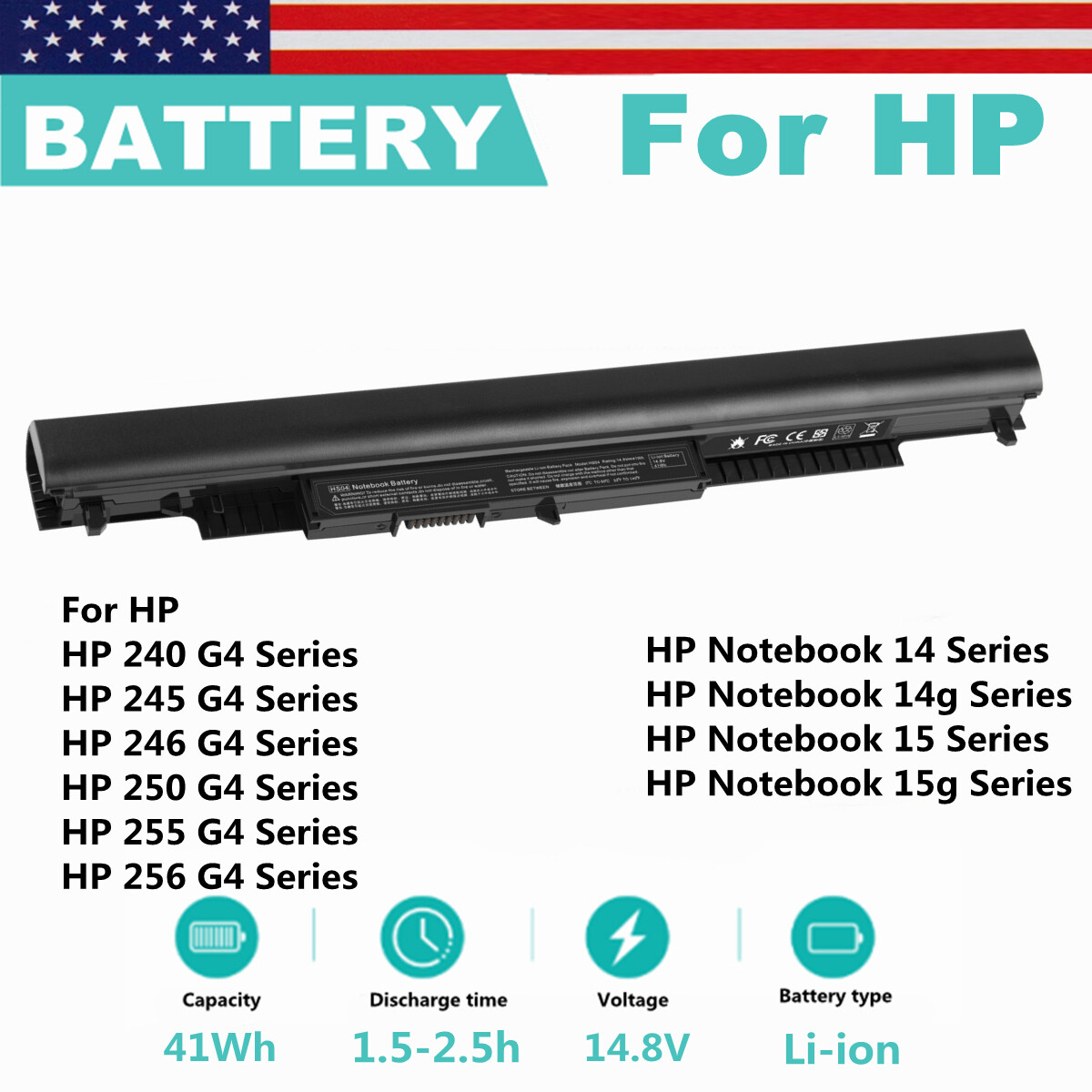 Battery For HP 15 15g 15q HP 15-ba079dx 15-ba113cl 15-af131dx 15-ay039wm Laptop